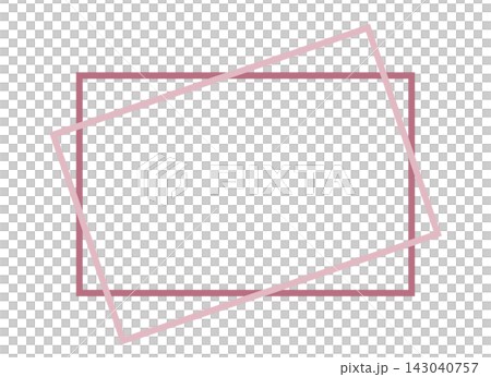 A horizontal frame with a hand-drawn style dusty rose design, and a simple rectangular border frame material. A horizontal frame with a hand-drawn style dusty rose design, and a simple rectangular border frame material. 143040757