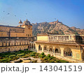 The famous Amber Fort, the fortified residence of Raja Man Singh I in the northern suburbs of Jaipur, India 143041519