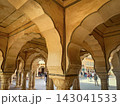 The famous Amber Fort, the fortified residence of Raja Man Singh I in the northern suburbs of Jaipur, India 143041533