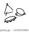 パーカッションののシンプルなイラスト 143041600