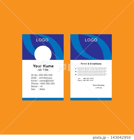 Awesome ID Card Design Awesome ID Card Design 143042950