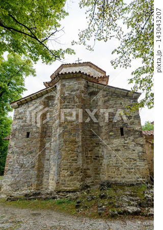 Dzveli Shuamta Monastery (Old Shuamta) complex of early medieval Georgian Orthodox monuments near Telavi in the Kakheti region of Georgia Dzveli Shuamta Monastery (Old Shuamta) complex of early medieval Georgian Orthodox monuments near Telavi in the Kakheti region of Georgia 143043207