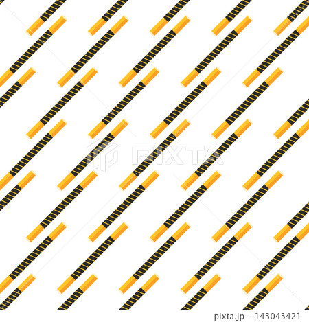 Seamless pattern with bo staff ninja weapon icons, ideal for martial arts branding, gaming, apparel and Japanese-themed textile design. Seamless pattern with bo staff ninja weapon icons, ideal for martial arts branding, gaming, apparel and Japanese-themed textile design. 143043421