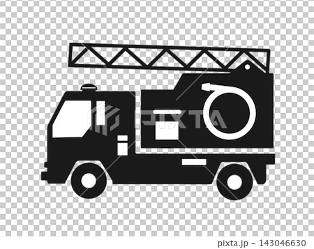 易於使用的消防車圖示(插圖) 易於使用的消防車圖示(插圖) 143046630