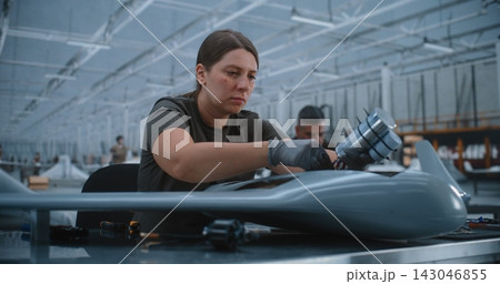 Manual Assembly of Unmanned Aerial Vehicle Electronics in Cleanroom Facility 143046855