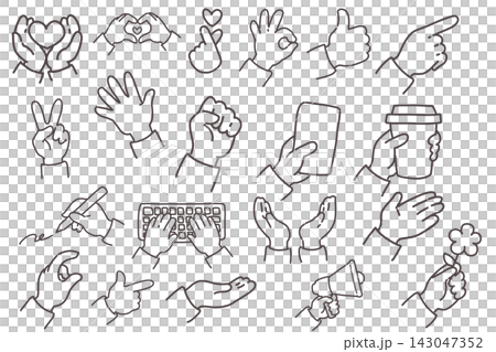 20 Hand Gestures - Hand Sign List 20 Hand Gestures - Hand Sign List 143047352