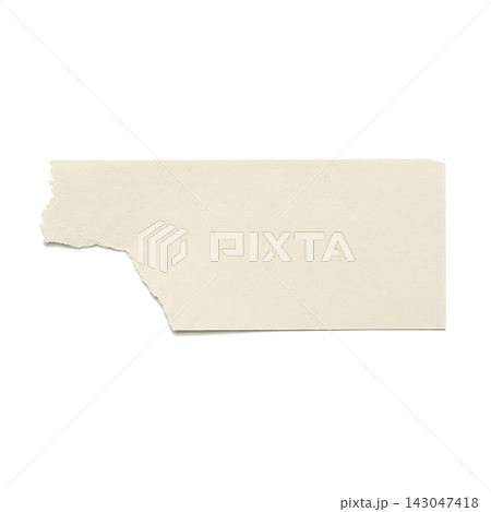 Blank torn paper sheet with ripped edges on transparent background Blank torn paper sheet with ripped edges on transparent background 143047418