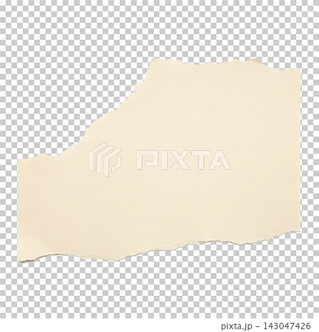 Blank torn paper sheet with ripped edges on transparent background Blank torn paper sheet with ripped edges on transparent background 143047426