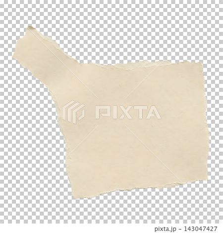 Blank torn paper sheet with ripped edges on transparent background Blank torn paper sheet with ripped edges on transparent background 143047427