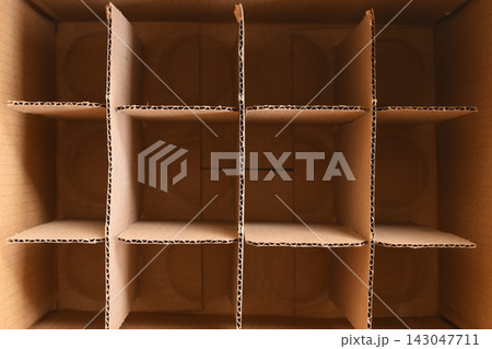 blank beverage cardboard paper crate, recycle material blank beverage cardboard paper crate, recycle material 143047711