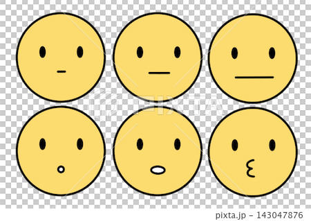 A set of round icons with limited facial expressions (color) A set of round icons with limited facial expressions (color) 143047876