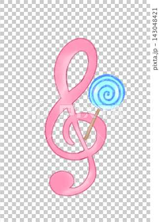 Musical notes with candy Musical notes with candy 143048421