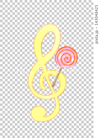 Musical notes with candy Musical notes with candy 143048425