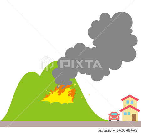 山火事のアイコン 143048449