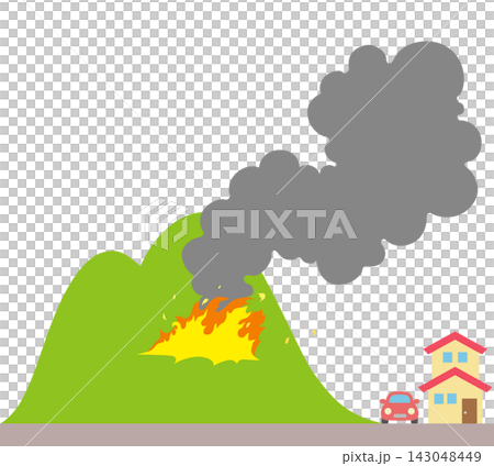 山火事のアイコン 143048449