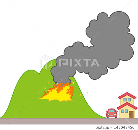 山火事のアイコン 143048450
