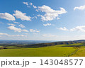 ナイタイ高原牧場の展望台から望む十勝平野の絶景（秋の北海道） 143048577