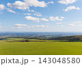 ナイタイ高原牧場の展望台から望む十勝平野の絶景（秋の北海道） 143048580