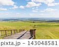 ナイタイ高原牧場の展望台から望む十勝平野の絶景（秋の北海道） 143048581