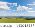 ナイタイ高原牧場の展望台から望む十勝平野の絶景（秋の北海道） 143048587