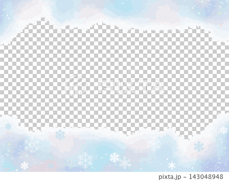 Blue watercolor frames, perfect for winter. Blue watercolor frames, perfect for winter. 143048948
