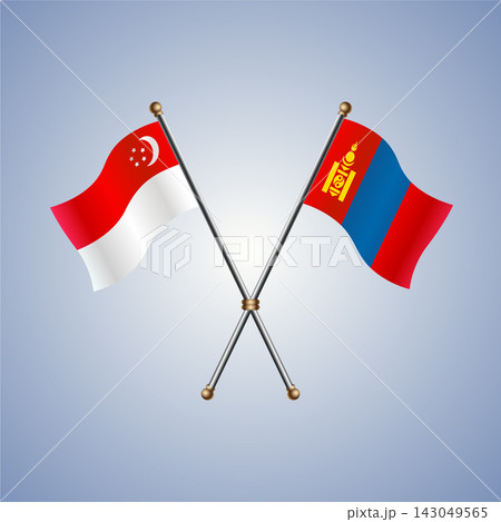 Singapore and Mongolia flag relations Singapore and Mongolia flag relations 143049565