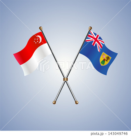 Singapore and Turk and Caicos flag relations 143049746