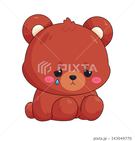Illustration of sad bear Illustration of sad bear 143049770