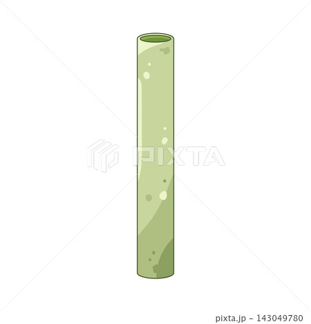 Illustration of green reusable straw Illustration of green reusable straw 143049780