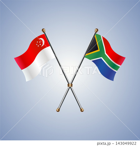 Singapore and South Africa flag relations 143049922