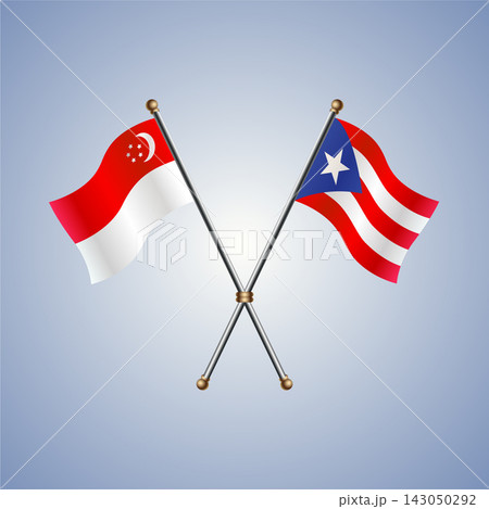 Singapore and Puerto Rico flag relations 143050292