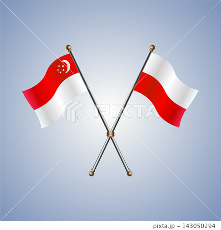 Singapore and Poland flag relations 143050294