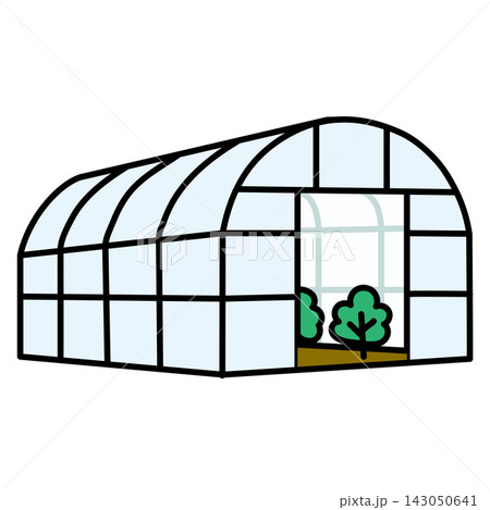 野菜を育てるビニールハウスのイラスト 143050641