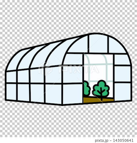 野菜を育てるビニールハウスのイラスト 143050641