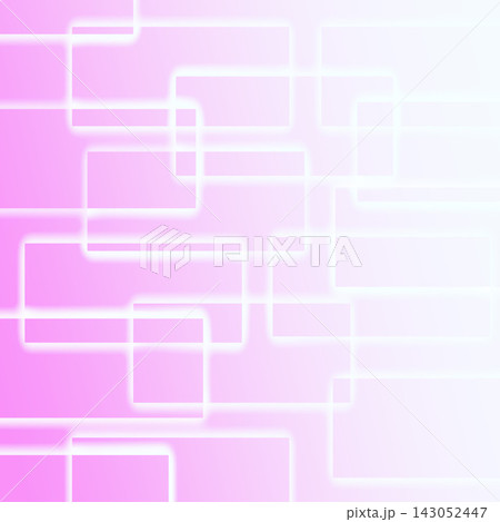 四角いネオンの背景素材 四角いネオンの背景素材 143052447