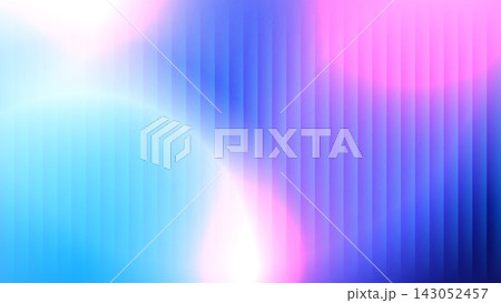 Abstract vibrant vertical stripes background with smooth color gradient of cyan deep blue purple and pink light overlay, modern digital art presentation and wallpaper design 143052457