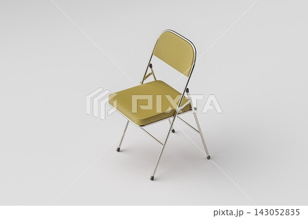 Foldable Chair with Yellow Cushion Foldable Chair with Yellow Cushion 143052835