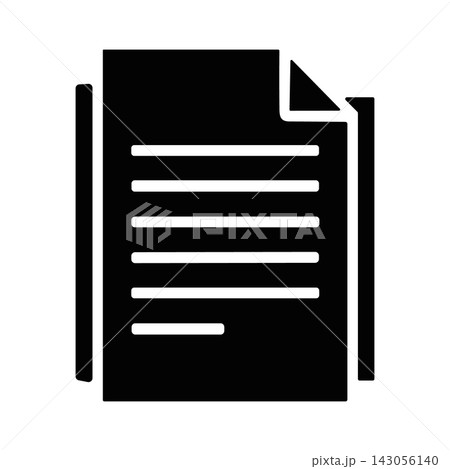 Stacked document pages icon representing file management on a white background Stacked document pages icon representing file management on a white background 143056140