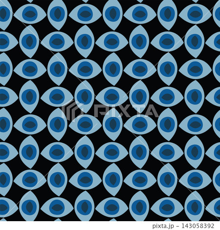 Seamless evil eye pattern background 143058392