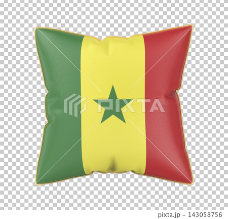 Pillow with the flag of Senegal Pillow with the flag of Senegal 143058756