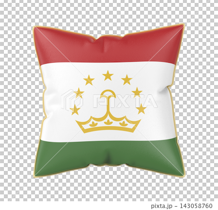 Pillow with the flag of Tajikistan Pillow with the flag of Tajikistan 143058760