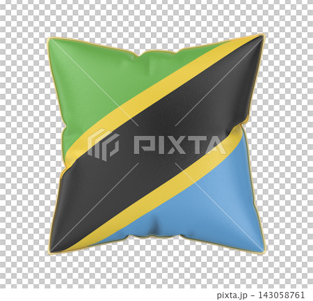 Pillow with the flag of Tanzania 143058761