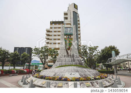 April 30 2026 Fukushima Station West Exit monument Wa sculpture April 30 2026 Fukushima Station West Exit monument Wa sculpture 143059054