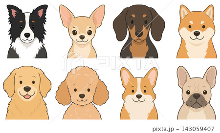 犬のイラスト(png) 143059407