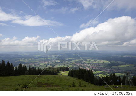 Hiking to Hornle mountain in Bavaria, Germany 143062055