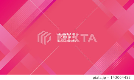 グラデーションとドットで組み合わせた幾何学的な背景素材 143064452