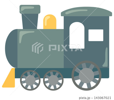 シンプルでかわいい汽車のイラスト ベクター素材 シンプルでかわいい汽車のイラスト ベクター素材 143067021