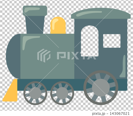 シンプルでかわいい汽車のイラスト ベクター素材 シンプルでかわいい汽車のイラスト ベクター素材 143067021