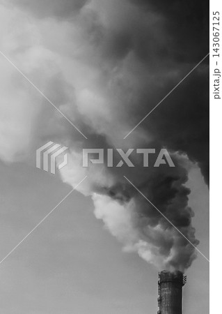 Environmental pollution environmental problem smoke white gray chimney industrial plant thermal pipe power plant grey cloud sky Environmental pollution environmental problem smoke white gray chimney industrial plant thermal pipe power plant grey cloud sky 143067125