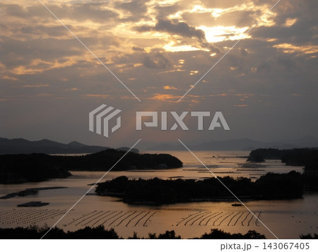 9月、伊勢志摩国立公園の桐垣展望台から見える風景 143067405